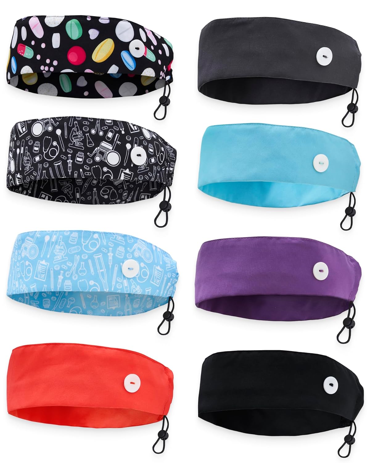Headbands - 8 Pack